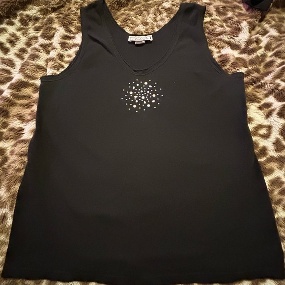 Tops - Black Embellished Women's Top